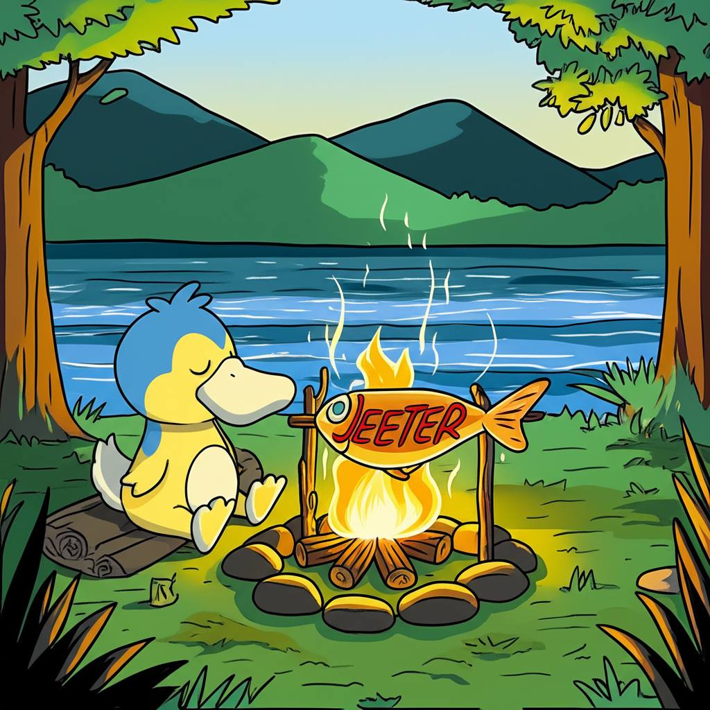 Psyduck in a Pokéverse adventure